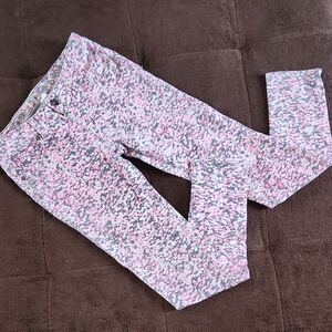 Justice Pink and Gray Kids Leggings